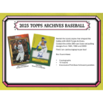 2025 Topps Archives Baseball Hobby 10 Box Case - Image 2