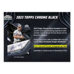 2023 Topps Chrome Black Baseball Hobby Box - Image 2