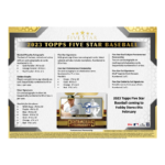 2023 Topps Five Star Baseball Hobby 8 Box Case - Image 5