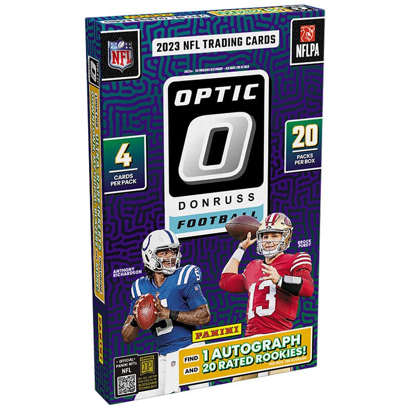 Optic_f42c3b42-cf50-4a08-907a-856af241b24c 2023 Panini Donruss Optic Football Hobby Box - Image 1