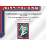 2025 Topps Chrome Baseball Hobby Box - Image 2