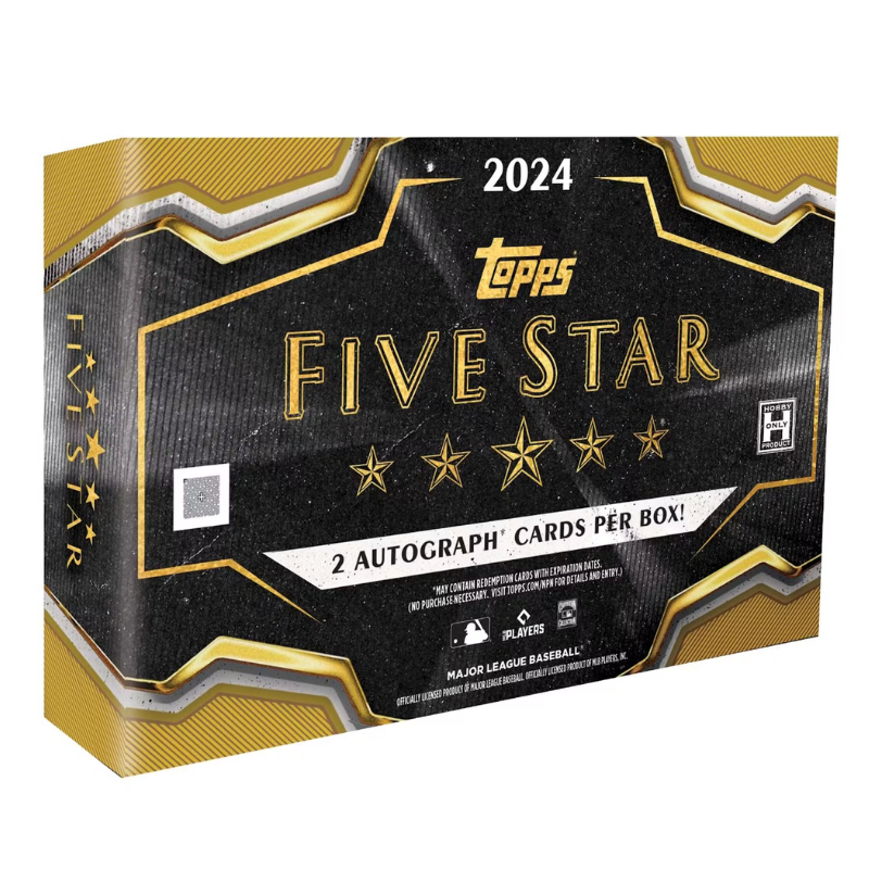 resizingforshopify-2024-09-19T112049.398_68ce3595-917f-430e-b64f-afbfad7f897b 2024 Topps Five Star Baseball Hobby 8 Box Case - Image 1