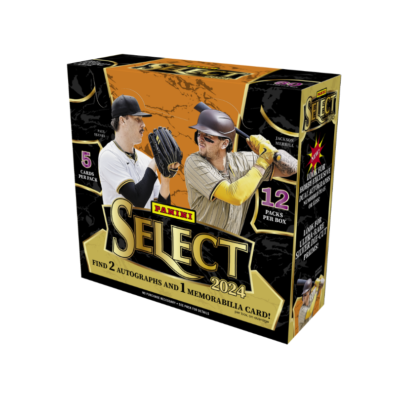resizingforshopify-2025-03-06T124220.131 2024 Panini Select Baseball Hobby 12 Box Case - Image 1