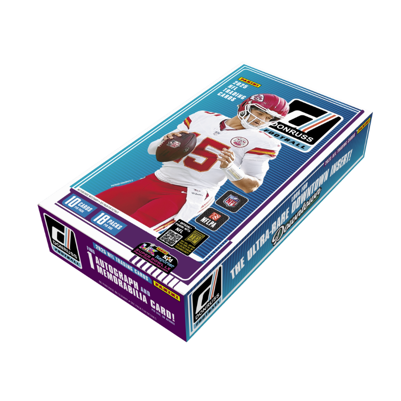 resizingforshopify-2025-08-05T123923.410 2025 Panini Donruss Football Hobby 18 Box Case - Image 1