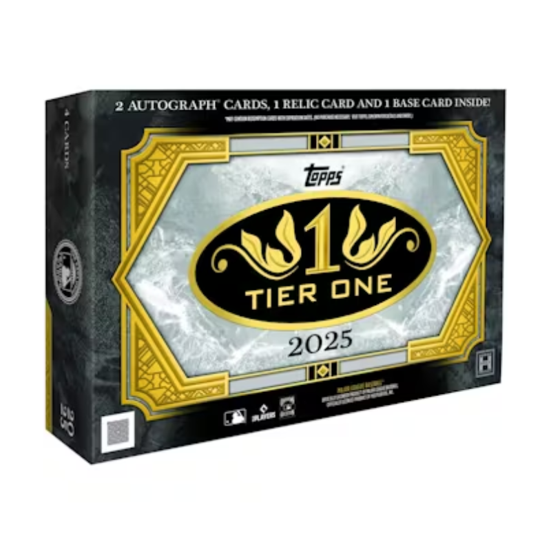 resizingforshopify-2025-09-02T121507.635 2025 Topps Tier One Baseball Hobby 12 Box Case - Image 1