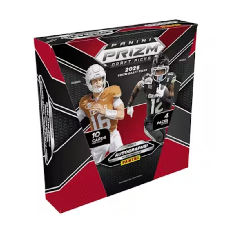 resizingforshopify-2025-09-23T123303.028 2025 Panini Prizm Draft Picks Collegiate Football Hobby Box - Image 1