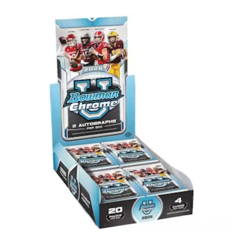 resizingforshopify-2025-10-24T115310.730_93f7df3b-127c-4fc9-b1ec-60889b357ea4 2025 Bowman University Chrome Football Hobby Box - Image 1