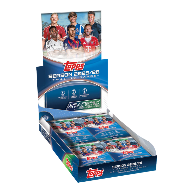 resizingforshopify-2026-01-09T165439.567 2025/26 Topps UEFA Club Competitions Soccer Hobby 12 Box Case - Image 1