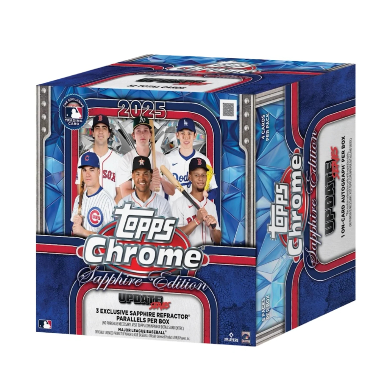 resizingforshopify-2026-01-13T125023.872 2025 Topps Chrome Update Baseball Sapphire Edition Box - Image 1