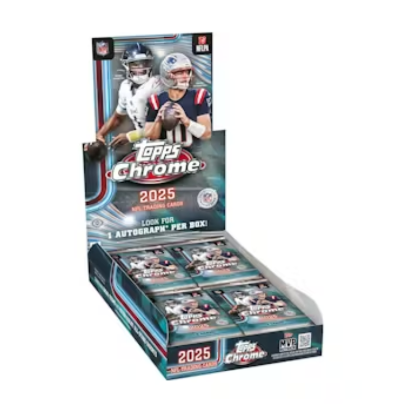 resizingforshopify-2026-04-13T103437.195_9ed44f72-c099-47b6-9b41-2a6d4bcad6d3 2025 Topps Chrome Football Hobby 12 Box Case - Image 1