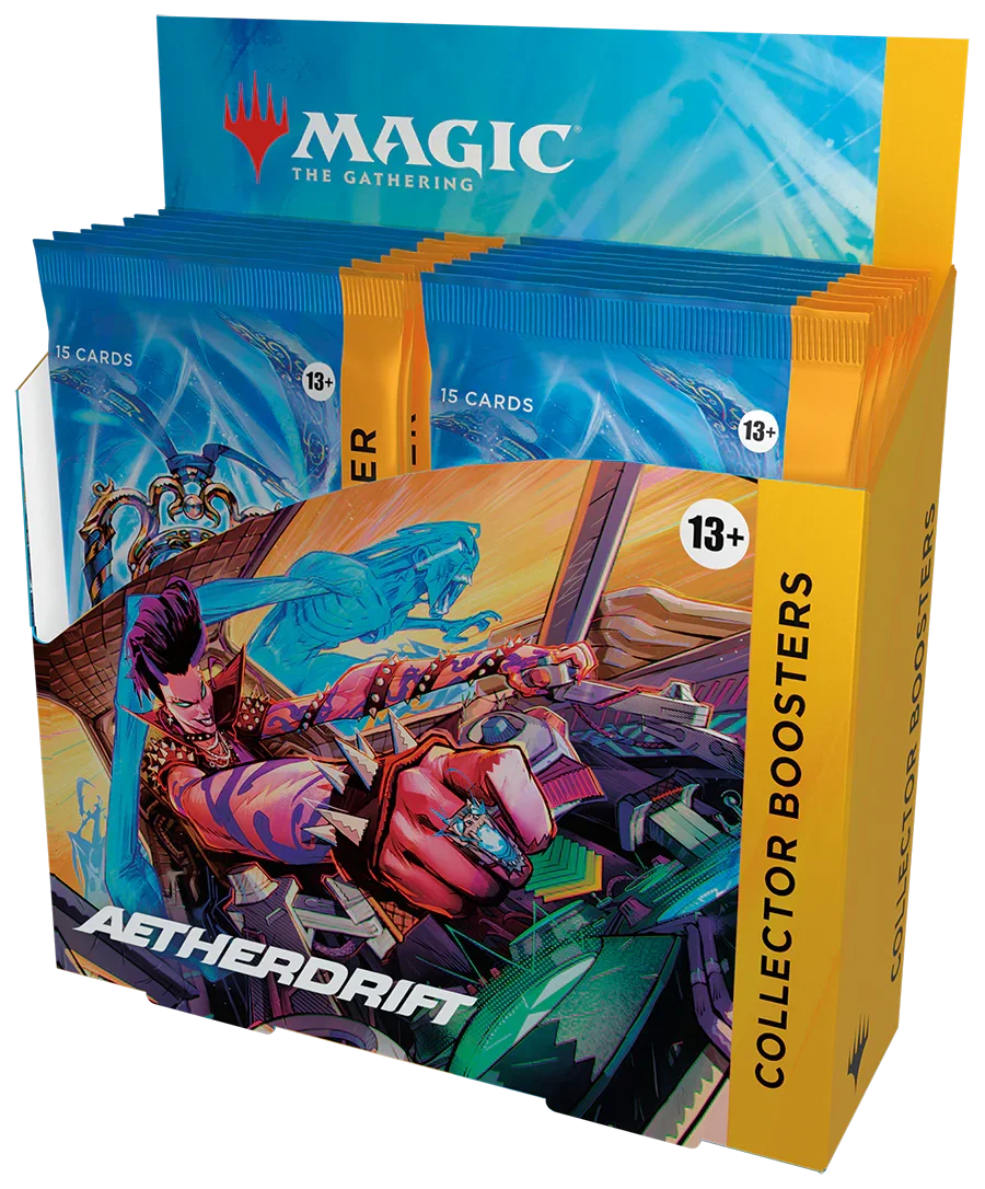 MTGDFT_EN_DspBx_Clctr_01_03 Magic: The Gathering - Aetherdrift - Collector Booster Box (12x Packs) - Image 1