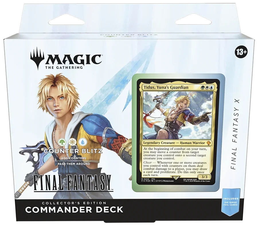 MTGFIN_EN_OtrBx_ClctrCmndr_03_02 Magic: The Gathering - Universes Beyond - Final Fantasy - Collector Commander Deck - Tidus, Yuna's Guardian - Image 1