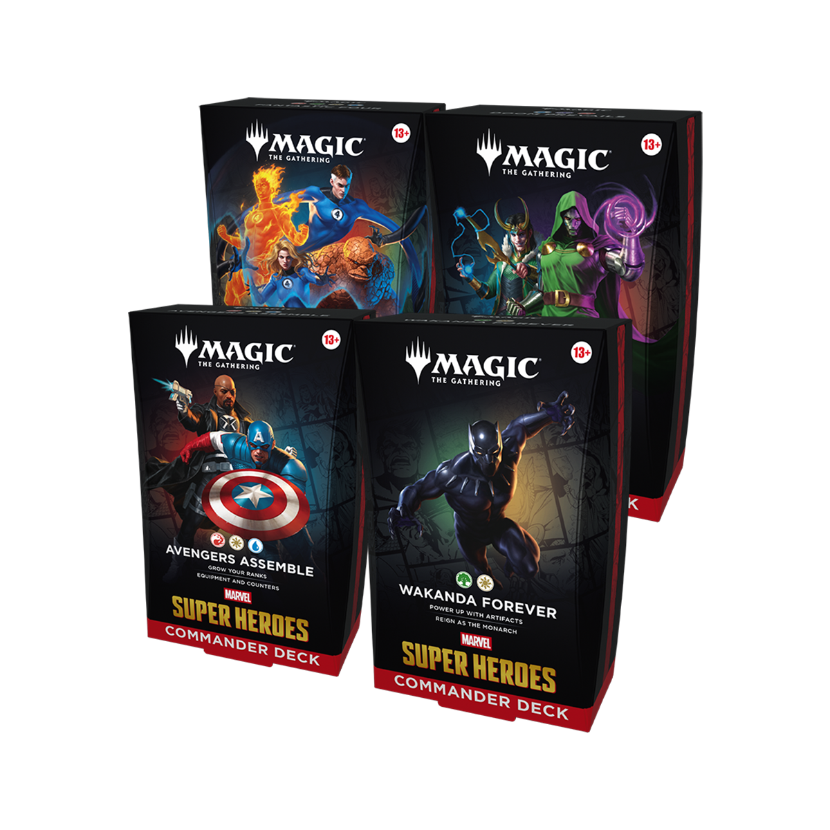 MTGMSH_EN_OtrBx_Cmndr_05_da4ff817-0ca4-4b5f-be32-bf7a2d992707 Magic: The Gathering - Universes Beyond - Marvel Super Heroes - Commander Deck - Bundle - Image 1