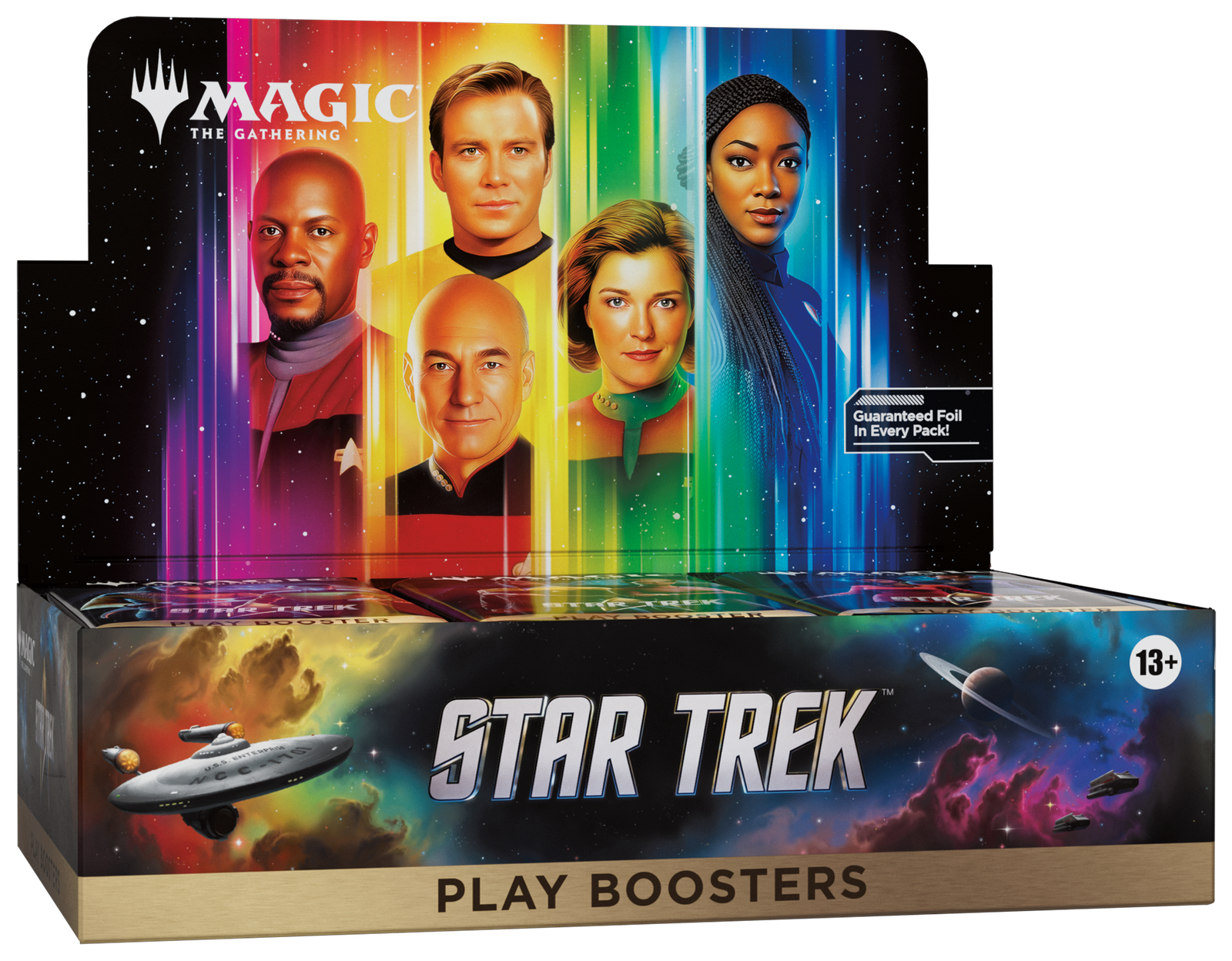 MTGTRK_EN_Play_DspBx_02_01_f088c819-7a12-4d07-ba7a-2ab87efc4dc6 Magic: The Gathering - Star Trek - Display Case (6x Play Booster Boxes) - Image 1