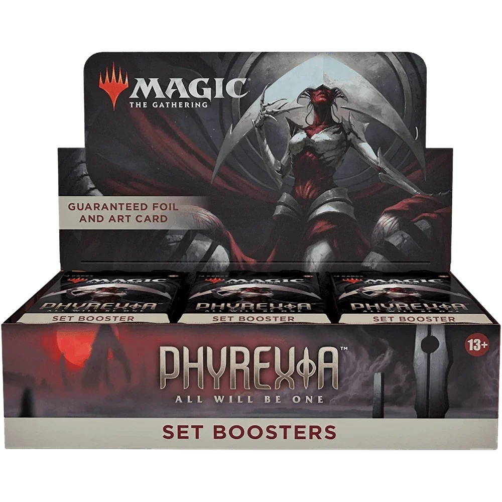 magic-the-gathering-phyrexia-all-will-be-one-set-booster-box-30-packs-the-card-vault-1 Magic: The Gathering - Phyrexia: All Will Be One - Set Booster Box (30x Packs) - Image 1