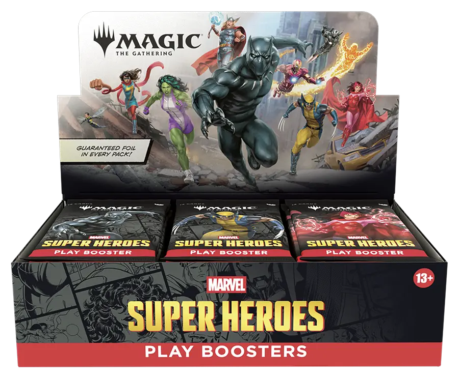 MTG-Marvel-Super-Heroes-Play-Booster-Box-284241883 Magic The Gathering Marvel Super Heroes Play Booster Box - Image 1