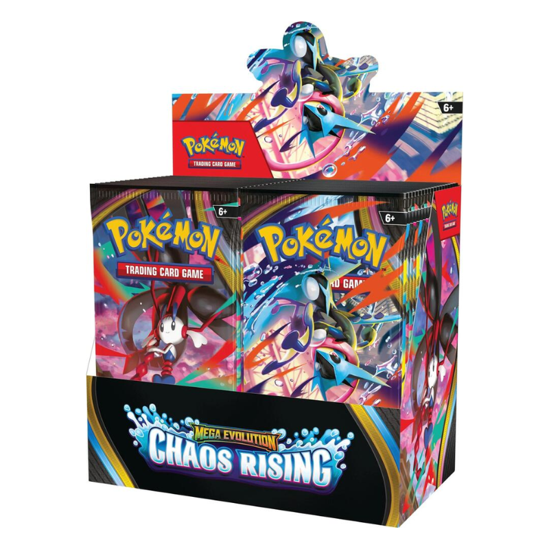 resizingforshopify-2026-05-18T121851.499_ea306070-2688-455f-a796-24abac00ee57 Pokemon Mega Evolution Chaos Rising Booster Box - Image 1